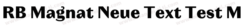 RB Magnat Neue Text Test Medium字体转换